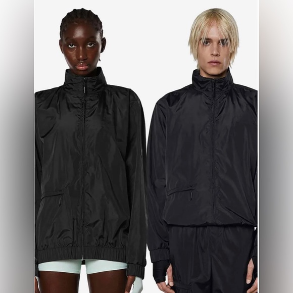 NWT Rains Track Jacket in Black - Picture 3 of 16